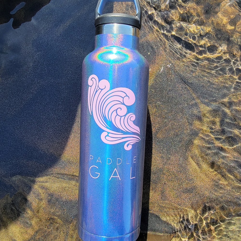 PADDLE GAL RTIC Holographic Water Bottle 20oz
